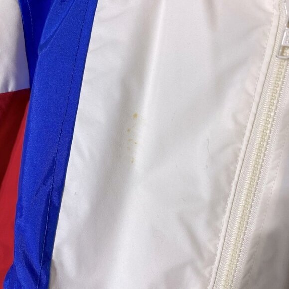 Vintage Red White Blue Long Windbreaker Jacket XL - Picture 9 of 14